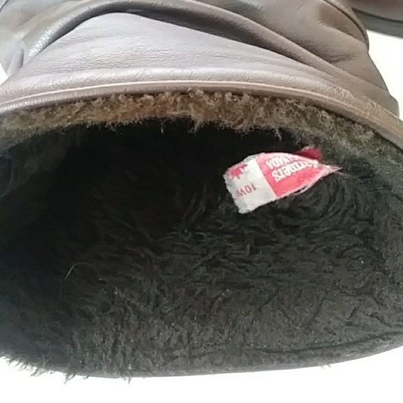 Toe Warmers-lined, br leather winter boots-sz 10W - Picture 6 of 6